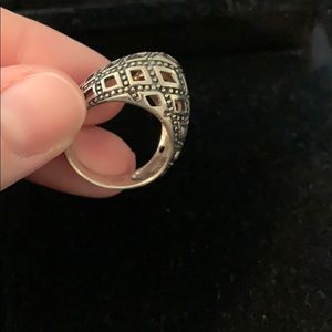 Unique sterling statement ring